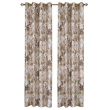 Kate Aurora Country Living 100% Thermal Lined Grommet Top Floral Room Darkening Curtains - 50 in. W x 63 in. L, Taupe