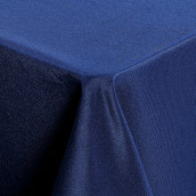 Kate Aurora Basics All Purpose Spill Proof Fabric Tablecloths - 60 in. W x 104 in. L (8-10 Chairs), Navy