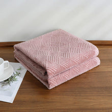 Kate Aurora Ultra Soft & Plush Hypoallergenic Boston Geo Accent Fleece Throw Blanket - 50" x 60" - Rose