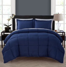 Kate Aurora Living Goose Down Alternative Bed in a Bag Complete Comforter Set - Full, Blue