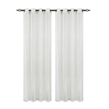 GoodGram Ultra Luxurious Elegant Sheer Grommet Single Curtain Panel - 54 in. W x 84 in. L, Ivory