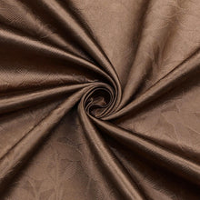 Kate Aurora 1 Piece Kathleen Light Filtering Grommet Top Embossed Fern Leaves Jacquard Window Curtain Panel - Taupe