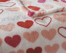 Kate Aurora Valentine's Day "Be Mine" Hearts Ultra Soft & Plush Accent Throw Blanket - 50 In W X 60 In. L