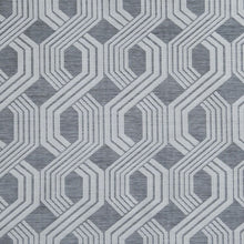 Kate Aurora Contemporary Living 2 Pack Semi Sheer Geometric Grommet Top Curtain Panels - Gray