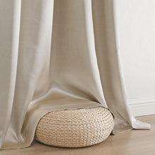 Kate Aurora 1 Piece Riyadh Light Filtering Grommet Top Embossed Diamond Jacquard Window Curtain Panel - Champagne