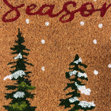 Kate Aurora Christmas Evergreens Seasons Greetings Bristled Outdoor Welcome Mat - 18"x30"