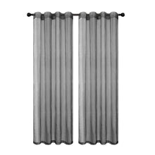 GoodGram Basic Home Grommet Top Sheer Single Window Curtain - 52 in. W x 84 in. L, Silver