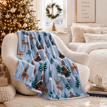Kate Aurora Ultra Soft & Plush "Prancer" Christmas Reindeer Accent Throw Blanket - 50" x 60"
