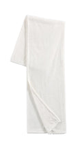 Kate Aurora Ultra Soft & Plush Herringbone Fleece Throw Blanket Covers - White Color