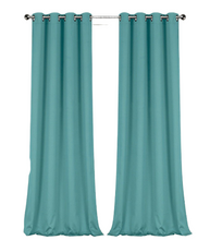 GoodGram 2 Pack: Hotel Thermal Grommet 100% Blackout Curtains - 52 in. W x 63 in. L, Monterey Teal