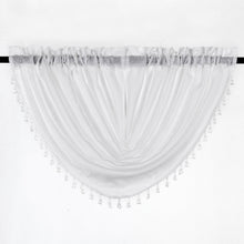 Kate Aurora Living Textured Crepe Sheer Single Window Curtain Treatments And Valances - 44 in. W x 37 in. L Single Valance, W