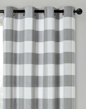 Kate Aurora Country Farmhouse Living Classic Buffalo Plaid Checkered Single Grommet Top Window Curtain Panel - 54 in. W x 84 