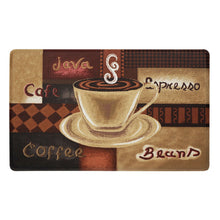 GoodGram Oversized Premium Anti Fatigue Memory Foam Kitchen Floor Mat - 30 in. W x 18 in. L, Coffee Shoppe