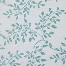 Kate Aurora 1 Piece Floral Leaf Light Reducing & Thermal Linen Blend Window Curtain Panel - 84 in. Long - Ivory/Green