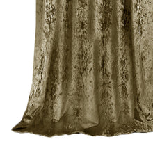 Kate Aurora Park Avenue 2 Piece Criss-Cross Tab Top Velvet Window Curtain Panels - 84 in. Long - Moss