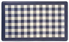 Kate Aurora Navy & White Buffalo Plaid Memory Foam Anti-Fatigue Kitchen Floor Mat 30 In. W X 18 In. L