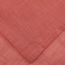 Kate Aurora 2 Pack Lux Thread Premium Woven Grommet Top Sheer Curtain Panels - Spice