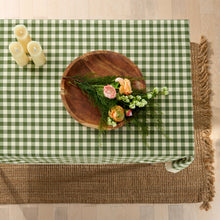 Kate Aurora Country Farmhouse Plaid Buffalo Check Stain & Spill Proof Fabric Tablecloths - 60in. X 84in. (6-8 Chairs), Sage G