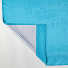 Kate Aurora Serena Elegant Jacquard Woven Fabric Shower Curtain - Standard Size - Turquoise