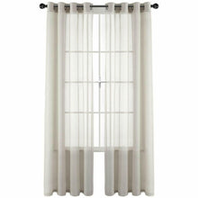 GoodGram Basic Home Grommet Top Sheer Single Window Curtain - 52 in. W x 45 in. L, Beige