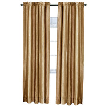 GoodGram Ombre Crushed Satin Sheer Single Window Curtains & Valances - 50 in. W x 63 in. L, Sandstone