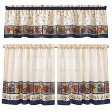 Kate Aurora Garden Veggies kitchen curtain set alternate view