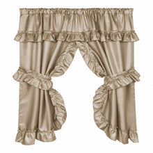 Kate Aurora Linen bathroom curtain set alternate view