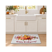 Kate Aurora Happy Thanksgiving Autumn Anti Fatigue Non-Skid Memory Foam Kitchen Floor Mat - 18 in. W x 30 in. L — view 1