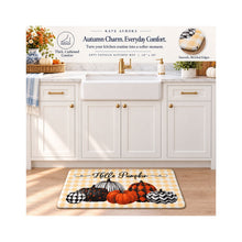 Kate Aurora Hello Autumn Pumpkins Anti Fatigue Non-Skid Memory Foam Kitchen Floor Mat - 18 in. W x 30 in. L — view 3