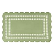 Kate Aurora Remi Scalloped Anti Fatigue Non-Skid Memory Foam Kitchen Floor Mat - 18 in. W x 30 in. L - Green — view 3