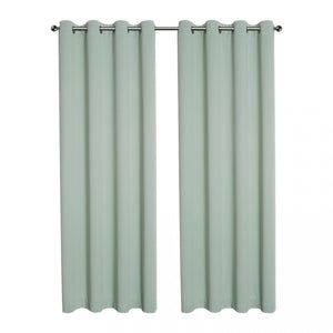 Kate Aurora Hotel Living 2 Pack 100% Blackout Grommet Top Sage Green Curtain Panels