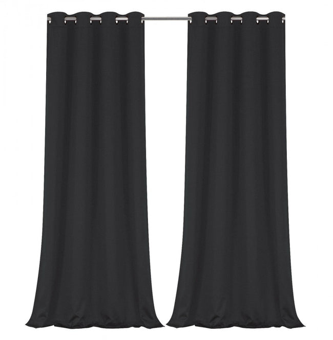 Regal Home Collections 100% Hotel Blackout Thermal Insulated Grommet Curtains (2 Pack)