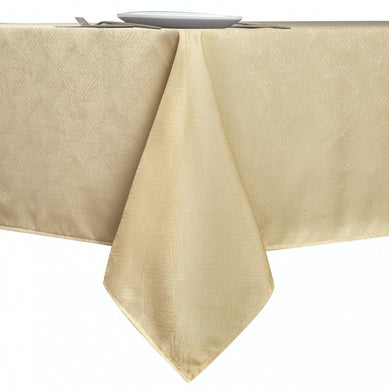 Kate Aurora Diamond Textured Spill And Stain Proof All Purpose Fabric Tablecloth