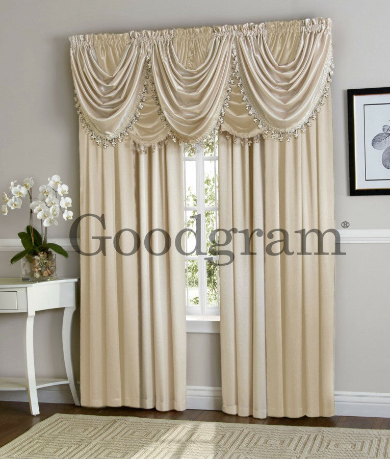 GoodGram Ultra Luxurious Hyatt Window Curtain & Valance Treatments