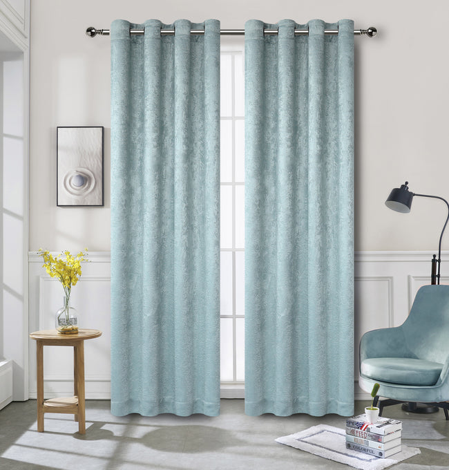 Kate Aurora Modern Art Contemporary 2 Pack Light Filtering Grommet Top Curtains - Assorted Colors