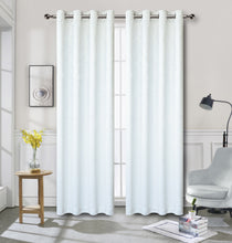 Kate Aurora Modern Art Contemporary 2 Pack Light Filtering Grommet Top Curtains - Assorted Colors