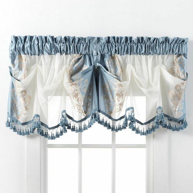 GoodGram Danbury Custom Austrian Window Valance Treatment