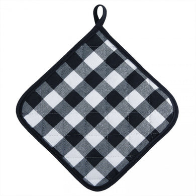 Kate Aurora 2 Pack Gingham Plaid Checkered Country Farmhouse Pot Holders