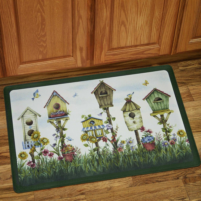 GoodGram Birdhouse Home Sweet Home Memory Foam Anti-Fatigue Kitchen Floor Mat 18" x 30"