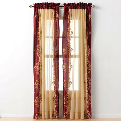 Regal Home Regal Home Danbury Embroidered Curtain Panels & Valances