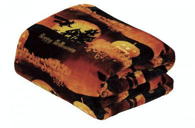GoodGram Ultra Soft & Cozy Oversized Halloween Flying Witches Plush Throw Blanket Cover