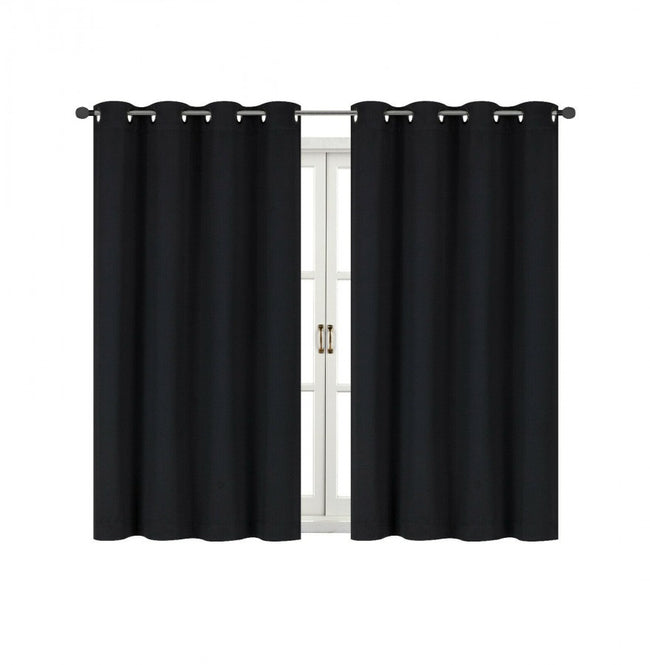Kate Aurora 100% Thermal Blackout Bath & Kitchen Window Curtains