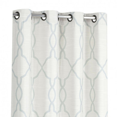 Regal Home 2 Pack: Geometric Lattice Grommet Reversible Blackout Curtains